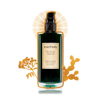 evanhealy blue cactus body oil moisture gilded