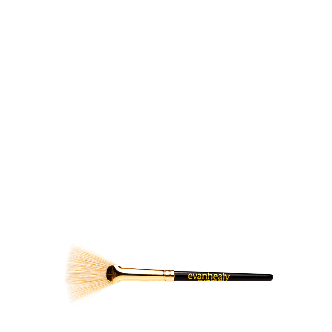 Angled Fan Mask Brush with Synthetic Bristles & Acrylic Handle, 7.75